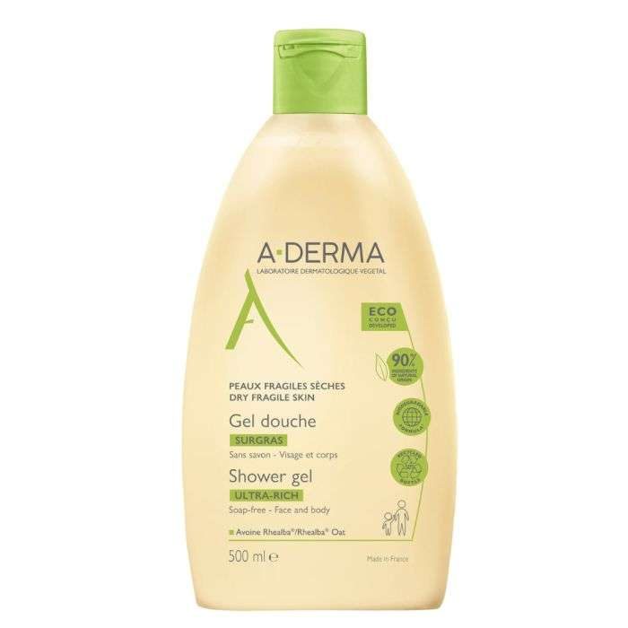 a-derma-aderma-gel-douche-surgras-ultra-riche-500-ml-gels-et-huiles-lavants.jpg ADERMA GEL DOUCHE SURGRAS ULTRA RICHE 500 ML – Image 1