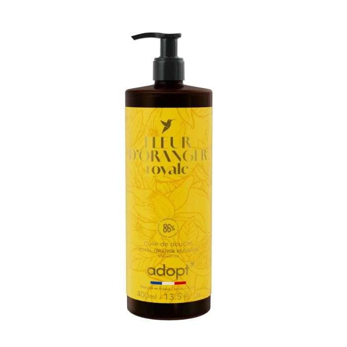 adopt-adopt-fleur-doranger-royale-huile-de-douche-400ml-gels-et-huiles-lavants.jpg ADOPT FLEUR D'ORANGER ROYALE HUILE DE DOUCHE 400ML – Image 1