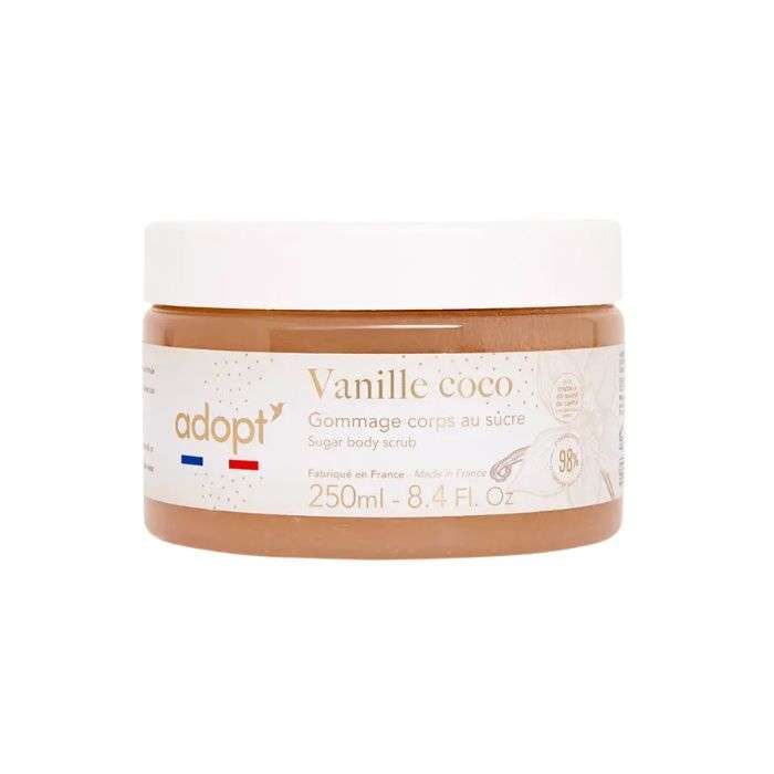 adopt-vanille-coco-exfoliant-corps-250-ml.jpg ADOPT VANILLE COCO EXFOLIANT CORPS 250 ML – Image 1