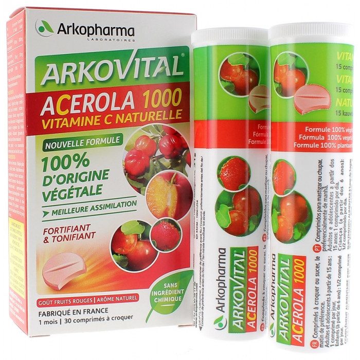 arkopharma-arkopharma-acerola-1000-vitamine-et-forme.jpg ARKOPHARMA ACEROLA 1000 – Image 1