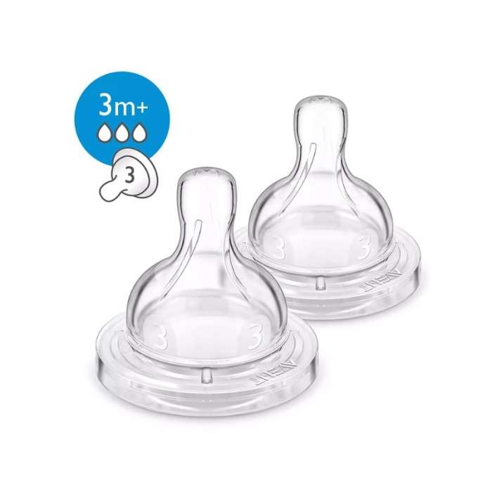 avent-avent-classique-2-tetines-3m-3t-tetines.jpg AVENT CLASSIQUE 2 TETINES- 3M+ / 3T – Image 1