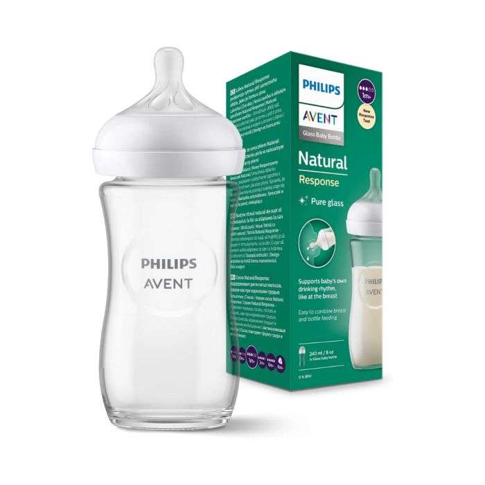 avent-biberon-natural-en-verre-240-ml-1mois-8-oz.jpg AVENT BIBERON NATURAL EN VERRE 240 ML 1MOIS+ 8 OZ – Image 1