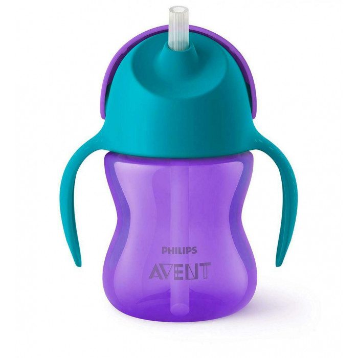 avent-tasses-a-paille-200-ml-7oz-9m-mauve.jpg AVENT TASSES A PAILLE 200 ML / 7OZ 9M+ MAUVE – Image 1