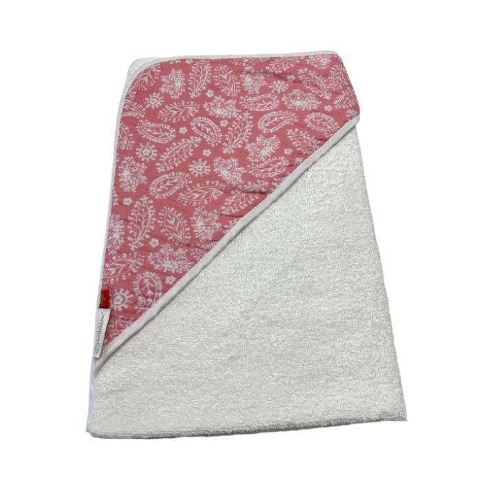 bambidou-cape-de-bain-gaze-de-coton-rose.jpg BAMBIDOU CAPE DE BAIN GAZE DE COTON ROSE – Image 1