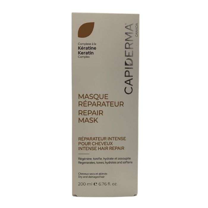 capiderma-masque-reparateur-intense-pour-cheveux-200-ml.jpg CAPIDERMA MASQUE REPARATEUR INTENSE POUR CHEVEUX 200 ML – Image 1