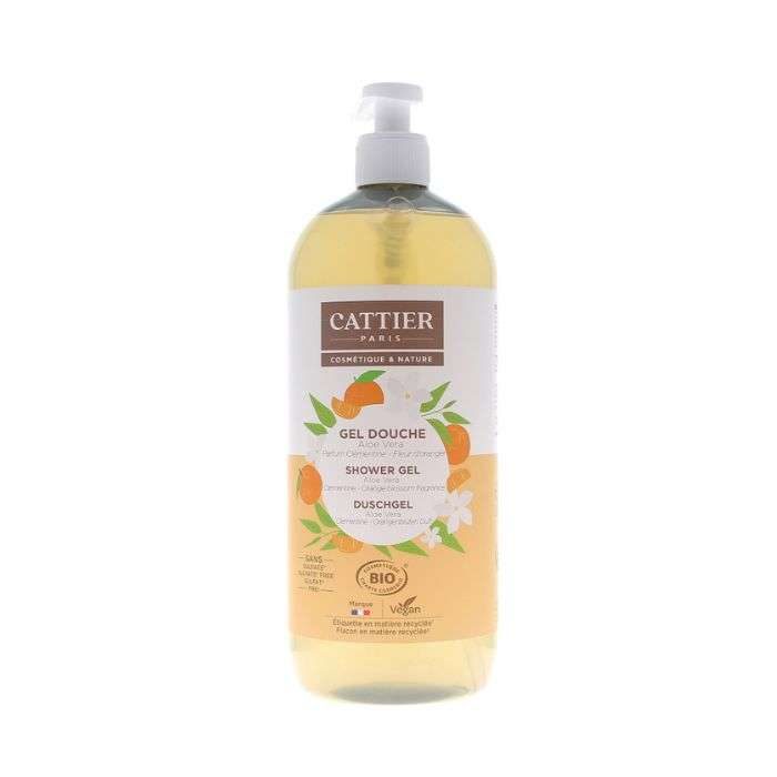 cattier-gel-douche-aloe-vera-parfum-clementine-et-fleur-doranger-1-l.jpg CATTIER GEL DOUCHE ALOE VERA PARFUM CLEMENTINE ET FLEUR DORANGER 1 L – Image 1