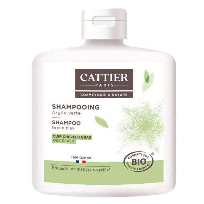 cattier-shampooing-argile-verte-cuir-chevelu-gras-250-ml.jpg CATTIER SHAMPOOING ARGILE VERTE CUIR CHEVELU GRAS 250 ML – Image 1