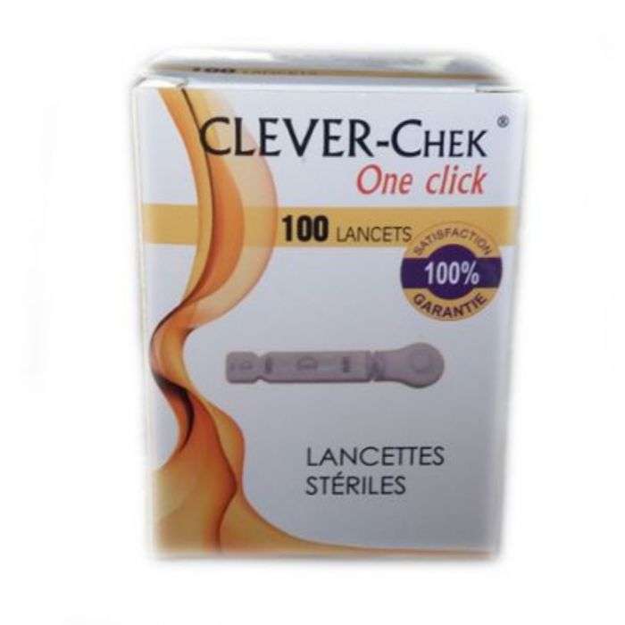 clever-check-clever-check-one-click-100-lancettes-glycemie.jpg CLEVER CHECK ONE CLICK 100 LANCETTES – Image 1
