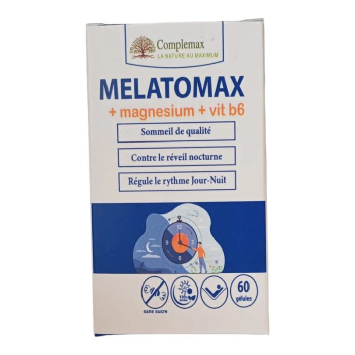 complemax-complemax-melatomax-plus-magnesium-plus-vitamine-b6-60-gelules-sommeil-et-detente.jpg COMPLEMAX MELATOMAX PLUS MAGNESIUM PLUS VITAMINE B6 60 GELULES – Image 1