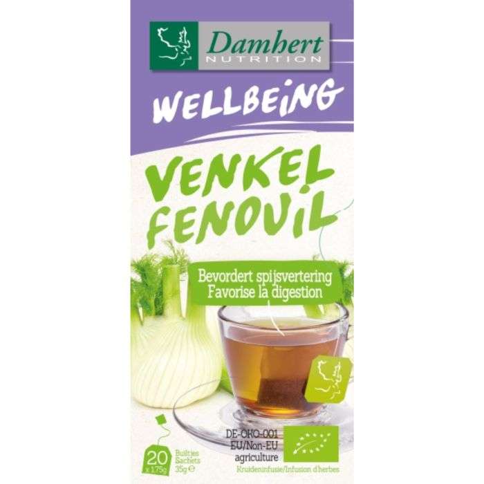 damhert-wellbeing-fenouil-20-sachets.jpg DAMHERT WELLBEING FENOUIL 20 SACHETS – Image 1
