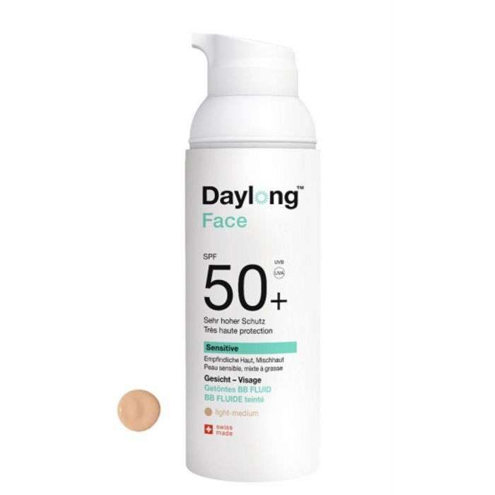 daylong-spring-pharma-daylong-sensitive-bb-fluide-spf-50-teinte-light-medium-50-ml-cremes.jpg DAYLONG SENSITIVE BB FLUIDE SPF 50+ TEINTE LIGHT MEDIUM 50 ML – Image 1