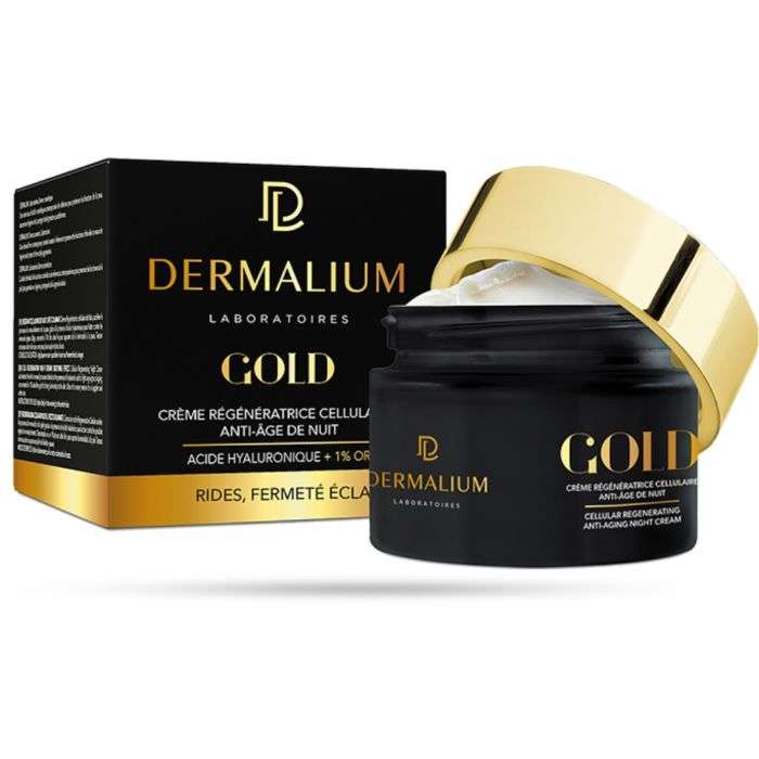 dermalium-gold-creme-anti-age-de-nuit-50-ml.jpg DERMALIUM GOLD CREME ANTI AGE DE NUIT 50 ML – Image 1