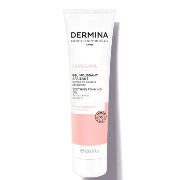 dermina-senselina-gel-moussant-apaisant-100-ml.jpg DERMINA SENSELINA GEL MOUSSANT APAISANT 100 ML – Image 1
