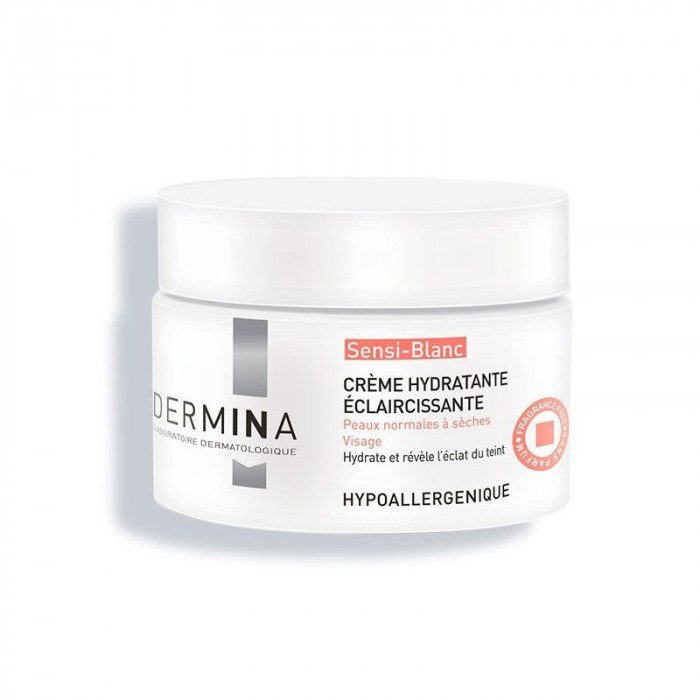 dermina-sensi-blanc-creme-hydratante-eclaircisante-pot-50-ml.jpg DERMINA SENSI BLANC CREME HYDRATANTE ECLAIRCISANTE POT 50 ML – Image 1