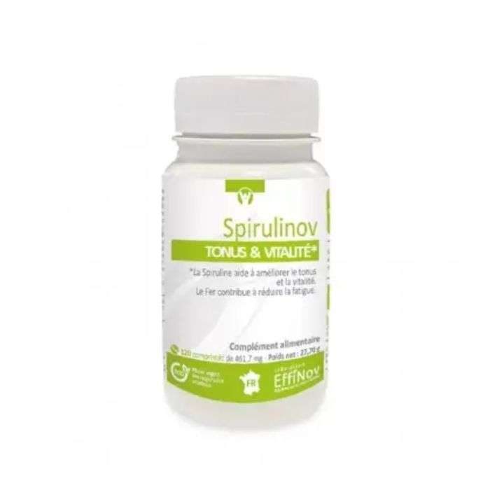 effinov-spirulinov-tonus-et-vitalite-120-comprimes.jpg EFFINOV SPIRULINOV TONUS ET VITALITE 120 COMPRIMES – Image 1