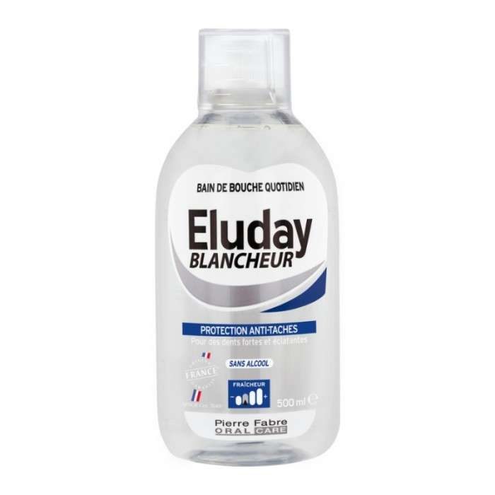 elgydium-eluday-bain-de-bouche-blancheur-500-ml.jpg ELGYDIUM ELUDAY BAIN DE BOUCHE BLANCHEUR 500 ML – Image 1