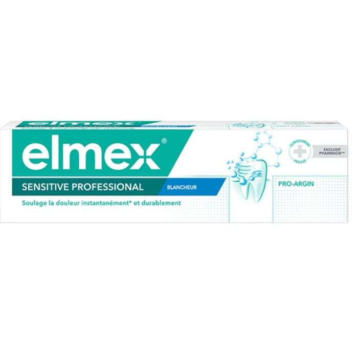 elmex-elmex-dentifrice-sensitive-professional-blancheur-dentifrices-blanchisseur.jpg ELMEX DENTIFRICE SENSITIVE PROFESSIONAL BLANCHEUR – Image 1