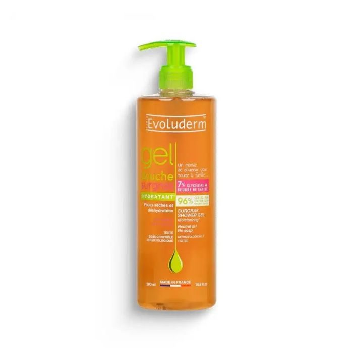 evoluderm-gel-douche-surgras-hydratant-500ml.jpg EVOLUDERM GEL DOUCHE SURGRAS HYDRATANT 500ML – Image 1