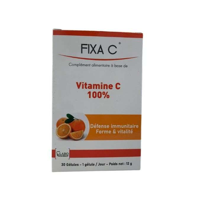fixa-c-vitamine-c-30-gelules.jpg FIXA C VITAMINE C 30 GELULES – Image 1