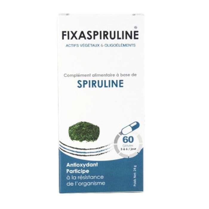 fixa-fixa-spiruline-spiruline-60-gelules-vitamines-et-formes.jpg FIXA SPIRULINE SPIRULINE 60 GELULES – Image 1