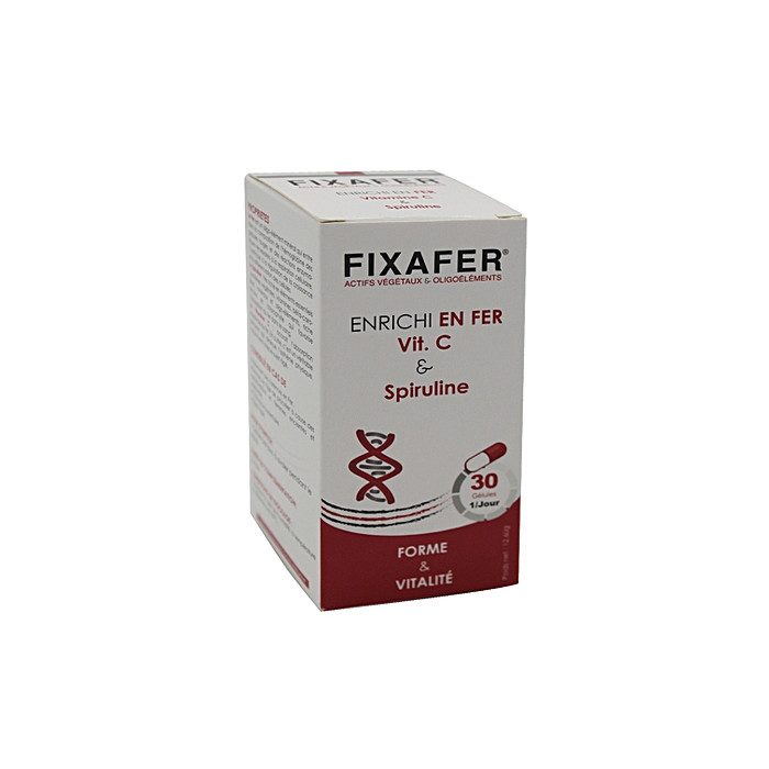 fixa-fixafer-fer-et-vitamine-c-30-gelules-complements-alimentaires.jpg FIXAFER FER ET VITAMINE C 30 GELULES – Image 1