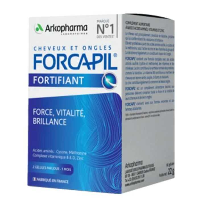 forcapil-cheveux-et-ongles-60-gelules.jpg FORCAPIL CHEVEUX ET ONGLES 60 GELULES – Image 1