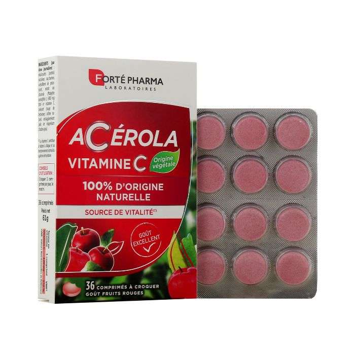 forte-pharma-acerola-vitamine-c-36-comprimes-a-croquer.jpg FORTE PHARMA ACEROLA VITAMINE C 36 COMPRIMES A CROQUER – Image 1