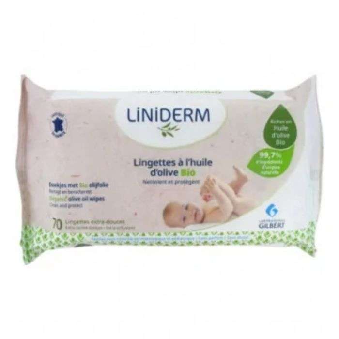 gilbert-gilbert-liniderm-lingettes-a-lhuile-dolive-bio-70-lingettes-changes-bebe.jpg GILBERT LINIDERM LINGETTES A L'HUILE D'OLIVE BIO 70 LINGETTES – Image 1
