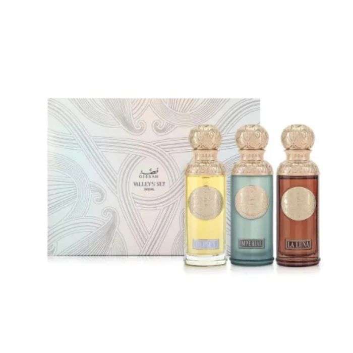 gissah-gissah-parfum-valleys-set-350ml-parfums.jpg GISSAH PARFUM VALLEYS SET 3*50ML – Image 1