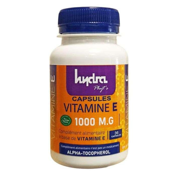 hydra-capsules-vitamine-e-1000-mg-36-capsules.jpg HYDRA CAPSULES VITAMINE E 1000 MG 36 capsules – Image 1