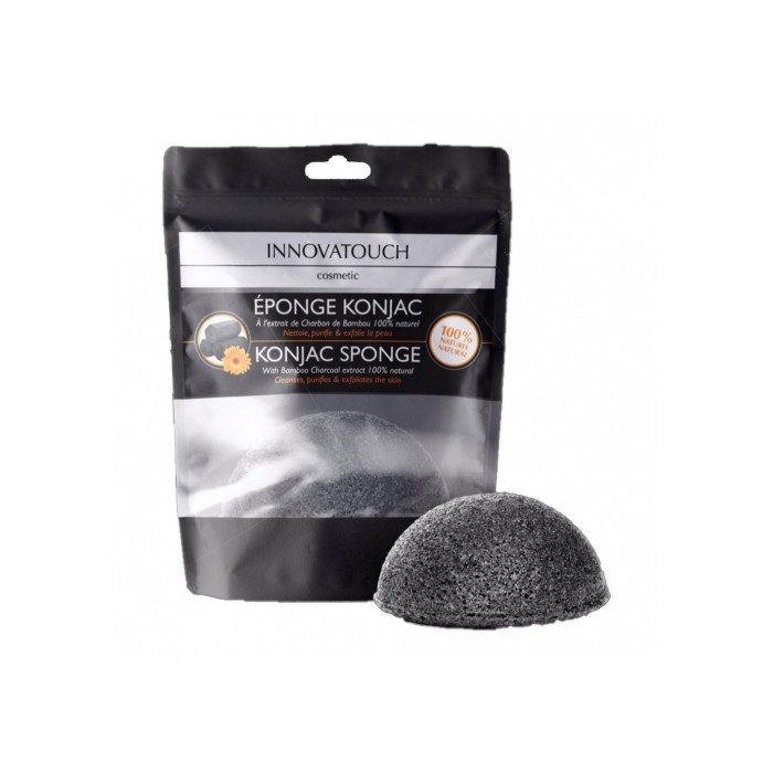 innovatouch-innovatouch-eponge-konjac-charbon-visage.jpg INNOVATOUCH Eponge Konjac Charbon – Image 1