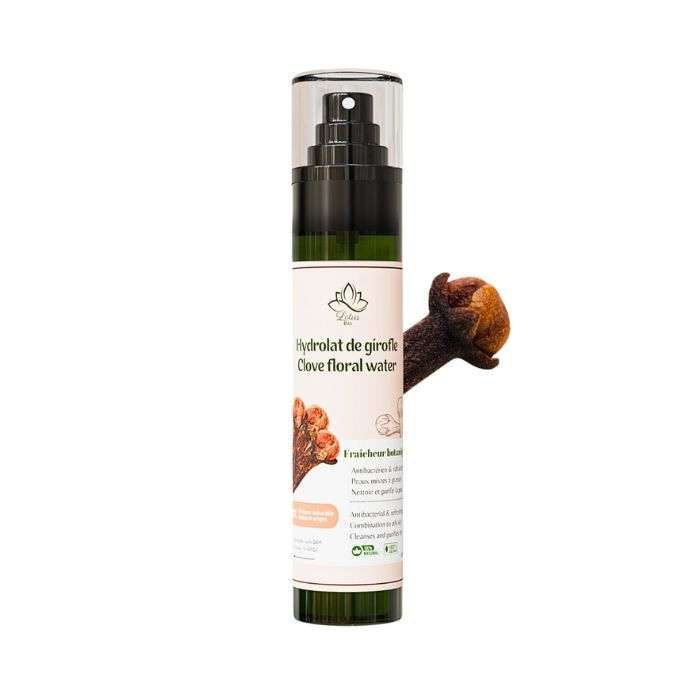 lotus-bio-hydrolat-de-girofle-120ml.jpg LOTUS BIO HYDROLAT DE GIROFLE 120ML – Image 1