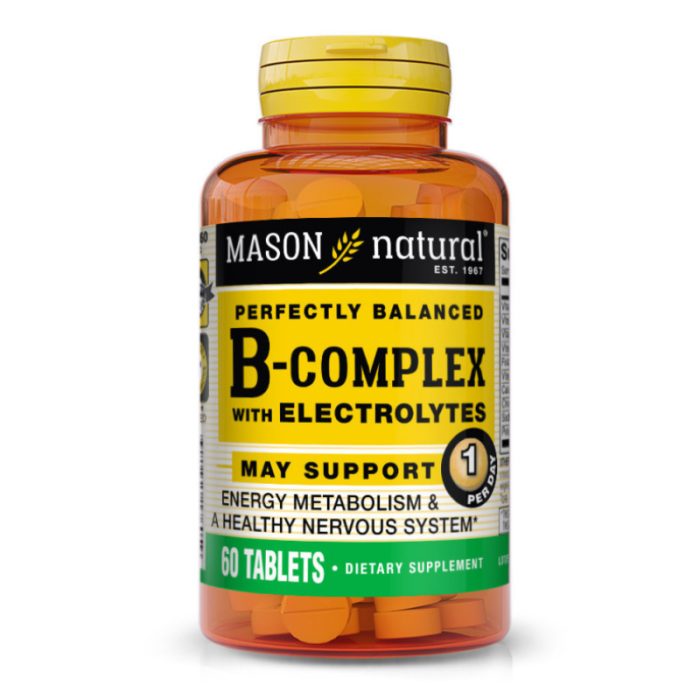 mason-natural-mason-natural-perfectly-balanced-b-complex-with-electolytes-60-tablettes-vitamines-et-formes.jpg MASON NATURAL PERFECTLY BALANCED B COMPLEX WITH ELECTOLYTES 60 TABLETTES – Image 1