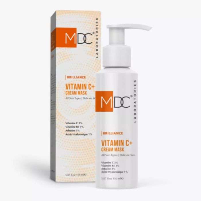 mdc-mdc-brillance-creme-masque-vitamine-c-150ml-masques-et-gommages.jpg MDC BRILLANCE CREME MASQUE VITAMINE C+ 150ML – Image 1