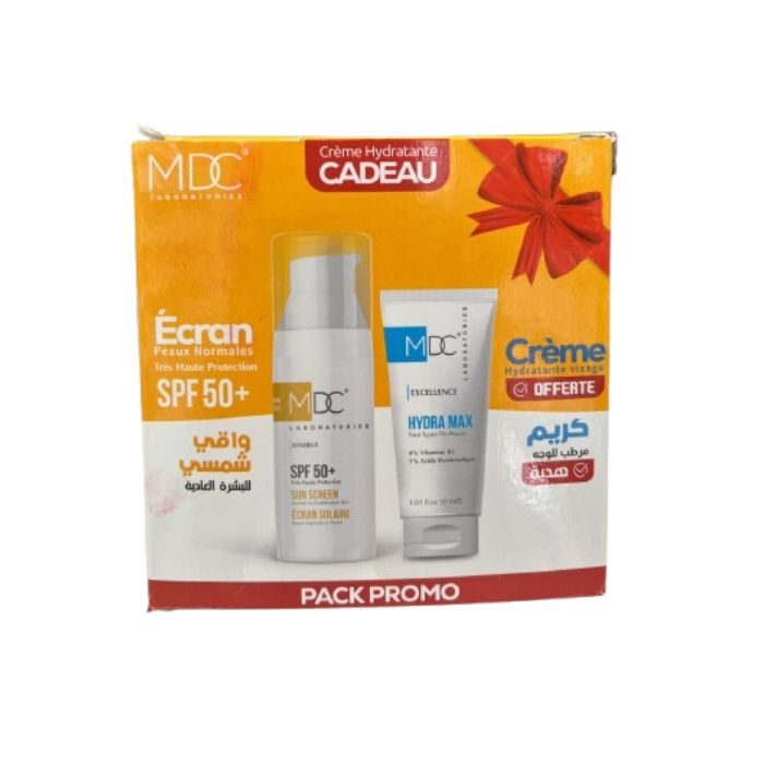 mdc-pack-synergy-ecran-solaire-spf-50-50-ml-peaux-normales-creme-hydratante-hydra-max-30ml-offerte.jpg MDC PACK SYNERGY ECRAN SOLAIRE SPF 50+ 50 ML PEAUX NORMALES + CREME HYDRATANTE HYDRA MAX 30ML OFFERTE – Image 1