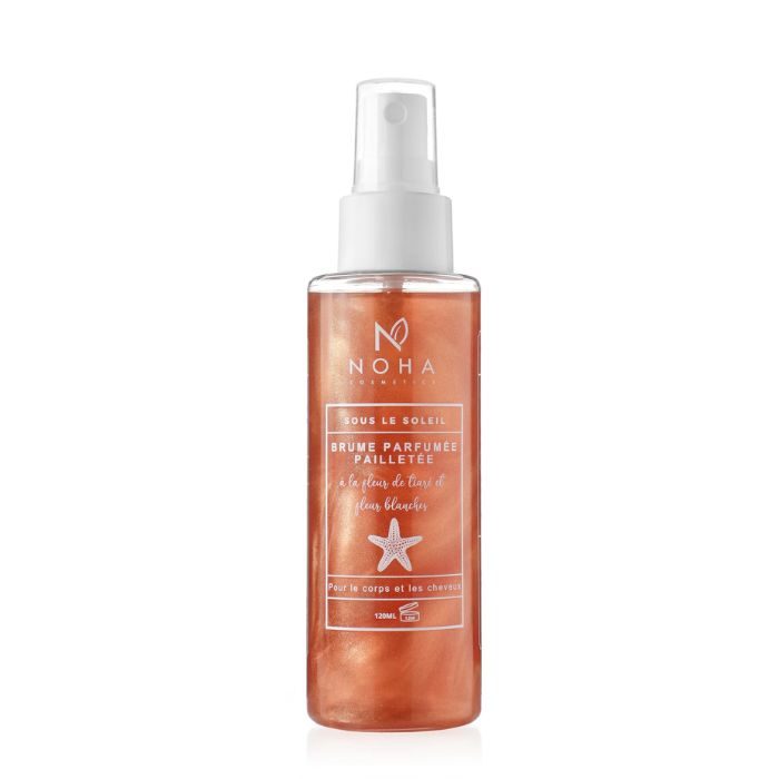 noha-cosmetics-brume-parfumee-pailletee-120ml.jpg NOHA COSMETICS BRUME PARFUMEE PAILLETEE 120ML – Image 1