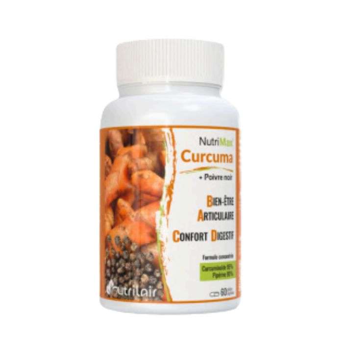 nutrimax-curcuma-poivre-noir-60-gelules.jpg NUTRIMAX CURCUMA + POIVRE NOIR 60 GELULES – Image 1