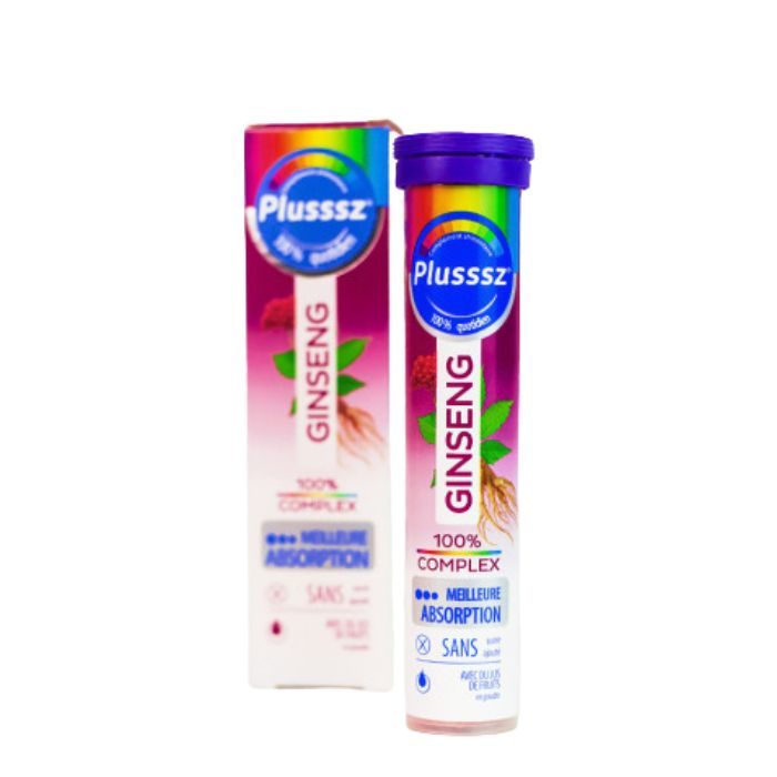 plusssz-100-ginseng-complex-20-comprimes.jpg PLUSSSZ 100% GINSENG COMPLEX 20 COMPRIMES – Image 1