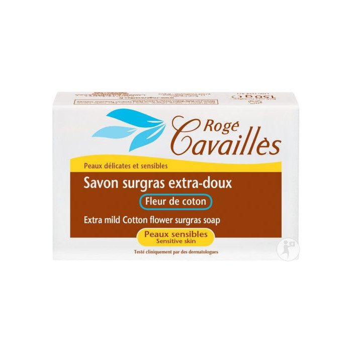 roge-cavailles-savon-extra-doux-fleur-de-coton-250g.jpg ROGE CAVAILLES SAVON EXTRA DOUX FLEUR DE COTON 250G – Image 1
