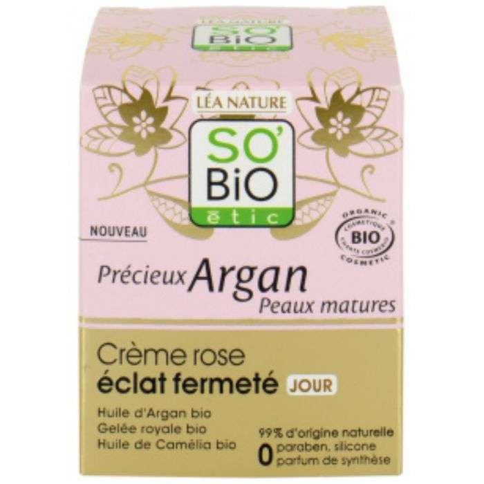 so-bio-so-bio-creme-rose-eclat-fermete-jour-peaux-matures.jpg SO BIO Crème rose éclat fermeté Jour – Image 1