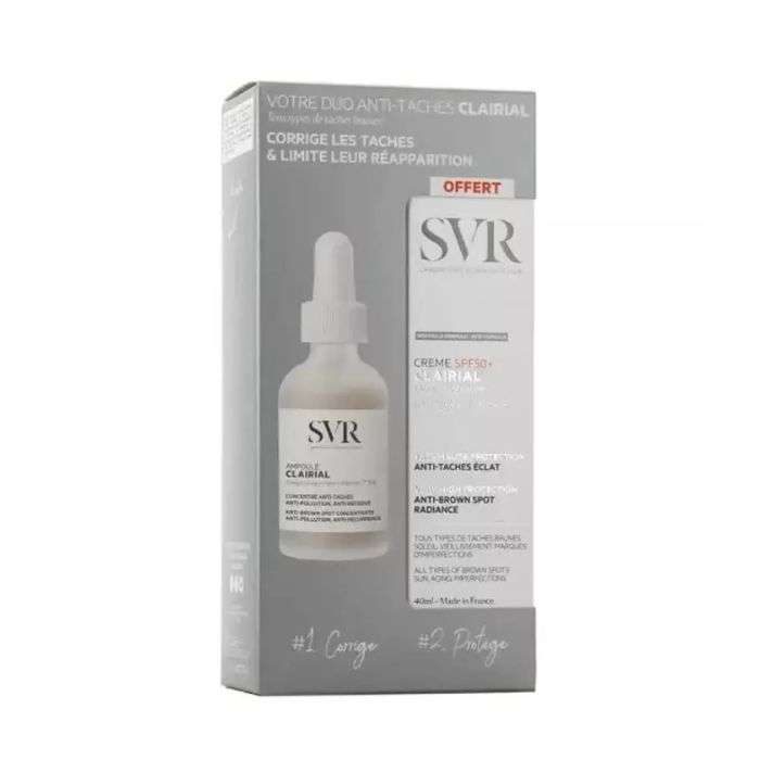 svr-offre-ampoule-clairial-complexe-depigmentant-vitamine-c-16-30-ml-clairial-spf-50-creme-40ml-offerte.jpg SVR OFFRE AMPOULE CLAIRIAL COMPLEXE DEPIGMENTANT + VITAMINE C 16% 30 ML + CLAIRIAL SPF 50 CREME 40ML OFFERTE – Image 1