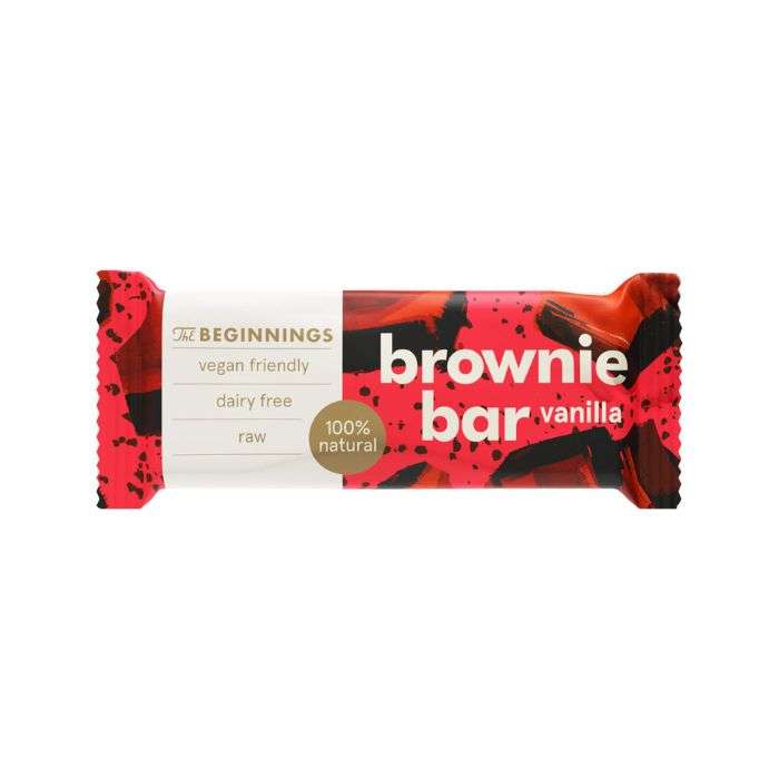 the-beginnings-brownie-bar-vanille-40-g.jpg THE BEGINNINGS BROWNIE BAR VANILLE 40 G – Image 1