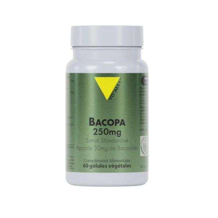 vitall-bacopa-250-mg-60-gelules.jpg VITALL + BACOPA 250 MG 60 GELULES – Image 1