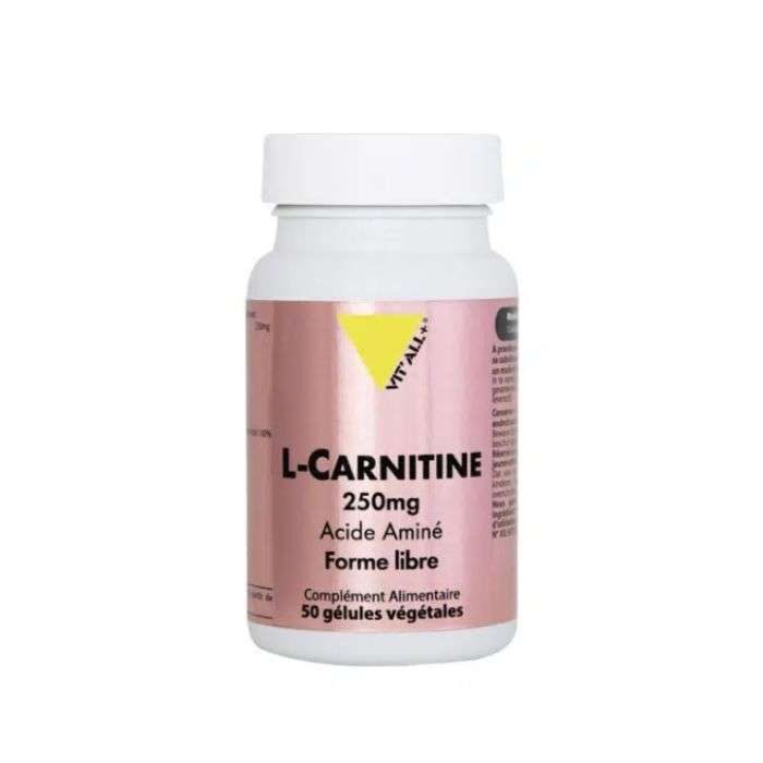 vitall-lcarnitine-250-mg-50-gelules.jpg VITALL+ LCARNITINE 250 MG 50 GELULES – Image 1