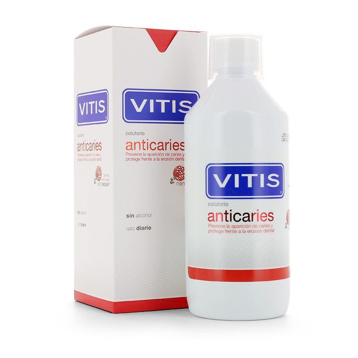 vitis-vitis-anticaries-bain-de-bouche-contre-les-caries-300-ml-bains-de-bouche.jpg VITIS ANTICARIES BAIN DE BOUCHE CONTRE LES CARIES 300 ML – Image 1
