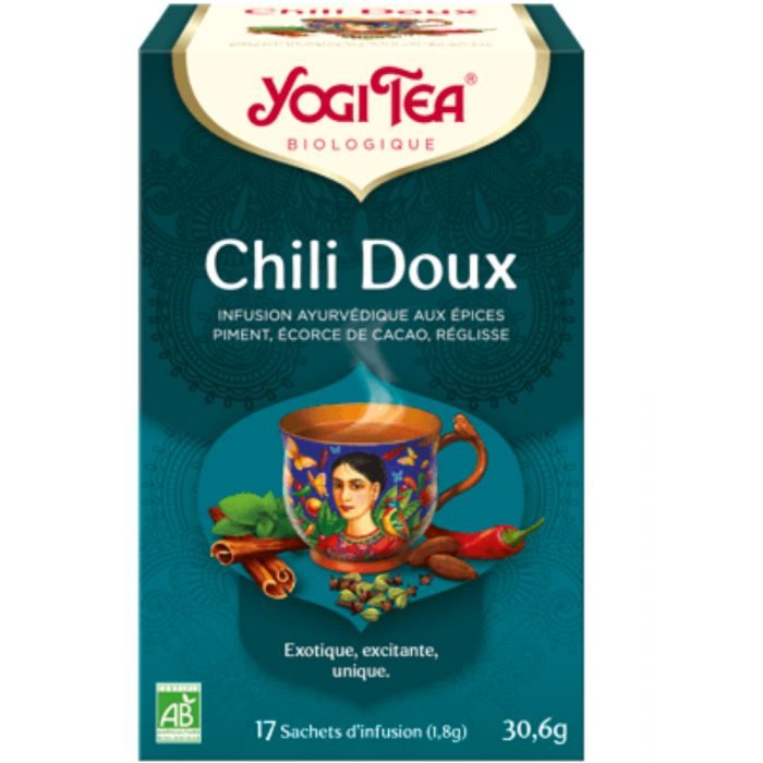 yogi-tea-chili-doux-17-sachets.jpg YOGI TEA CHILI DOUX 17 SACHETS – Image 1